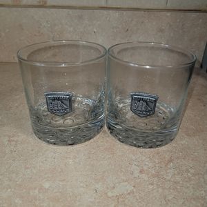 **PRICE REDUCED** 80s CUTTY SARK "On the Rocks" Glasses - Vintage Bar Glassware